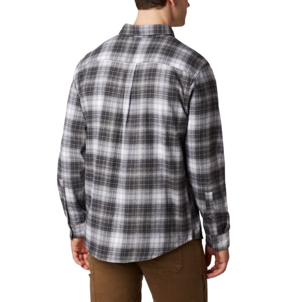 Kosele Columbia Boulder Ridge Long Sleeve Flannel Panske Čierne | SK-SMU-784021